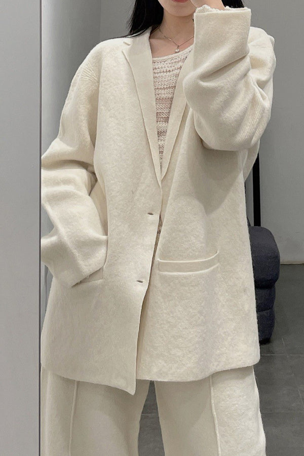 SWAYING/KNIT seamless wool suit SW212SZ14